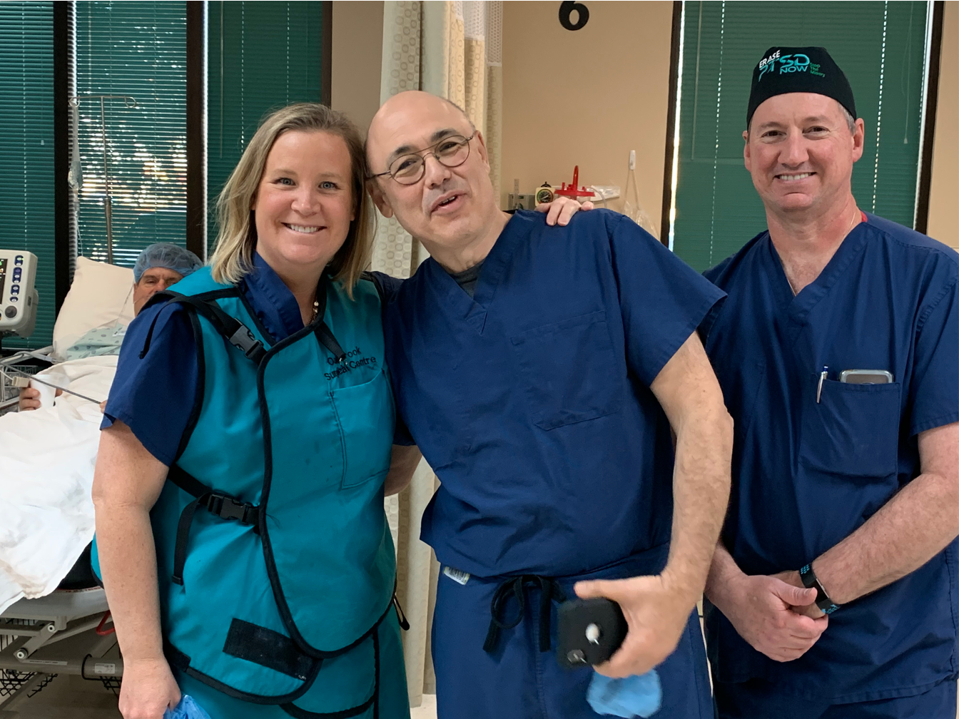 Dr. Lipov and Dr. Springer smile for a photo